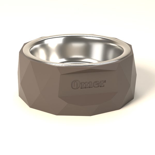 Gamelle personnalisée Cristal au prénom Omer, avec bol en acier inoxydable 304
