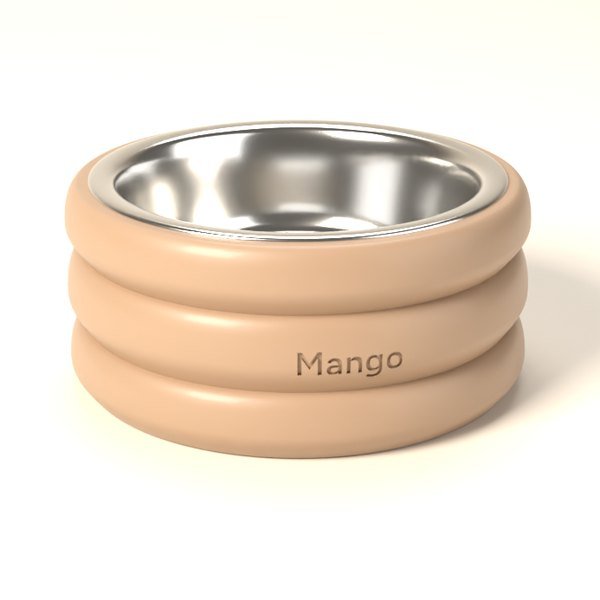 Gamelle personnalisée Nuage au prénom Mango, avec bol en acier inoxydable 304