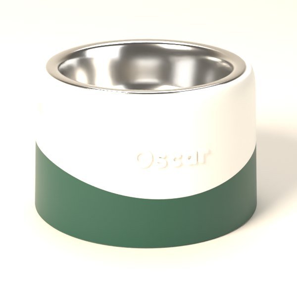 Gamelle personnalisée Tourelle au prénom Oscar, avec bol en acier inoxydable 304